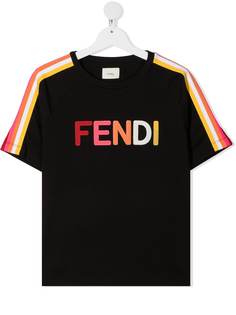 Fendi Kids футболка с логотипом