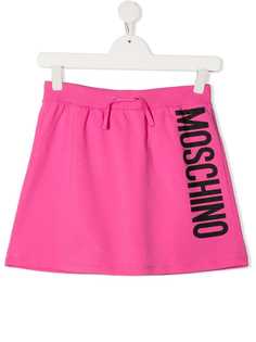 Moschino Kids юбка с логотипом