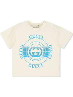 Gucci Kids футболка с принтом Gucci Disk