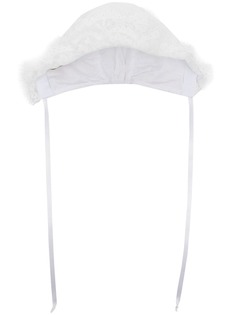 Monnalisa кружевная шапка с завязками