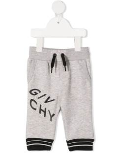 Givenchy Kids спортивные брюки с графичным принтом