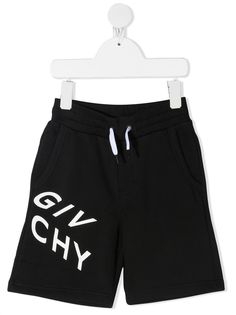 Givenchy Kids шорты с кулиской и логотипом