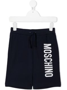 Moschino Kids шорты с кулиской и логотипом