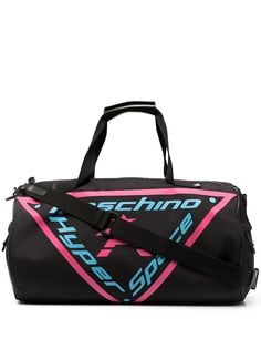 Moschino дорожная сумка с принтом