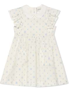 Gucci Kids платье с логотипом GG