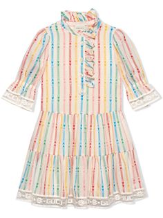 Gucci Kids платье в полоску