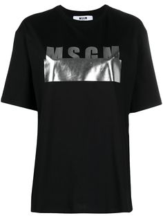 MSGM футболка с круглым вырезом и логотипом
