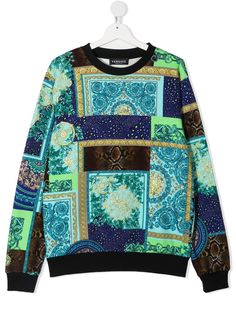 Versace Kids толстовка с принтом