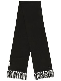 Saint Laurent жаккардовый шарф с монограммой
