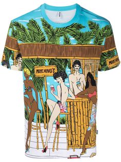 Moschino футболка с графичным принтом