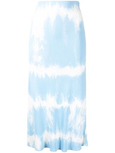 Céline Pre-Owned юбка миди с принтом тай-дай