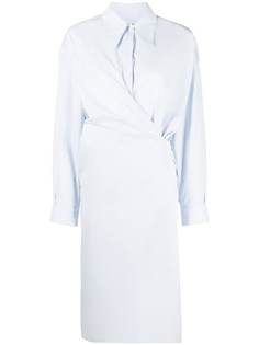 Lemaire платье-рубашка с драпировкой