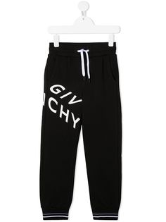Givenchy Kids спортивные брюки с кулиской и логотипом
