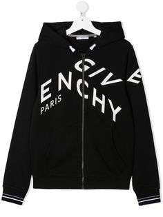 Givenchy Kids худи на молнии с логотипом