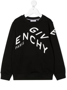 Givenchy Kids толстовка с круглым вырезом и логотипом