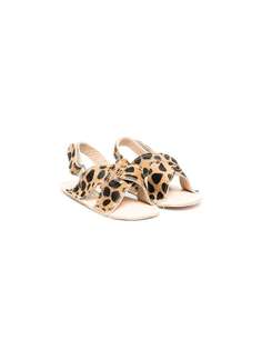 BabyWalker сандалии с леопардовым принтом