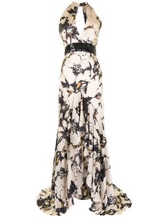 Silvia Tcherassi платье Lizzie с оборками и цветочным принтом