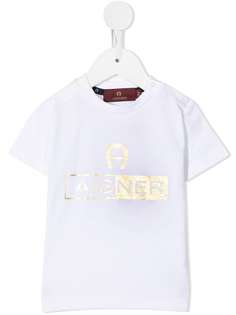 Aigner Kids футболка с логотипом