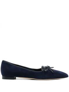 Manolo Blahnik балетки с бантом