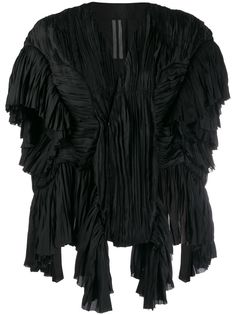 Rick Owens плиссированный жакет с драпировкой