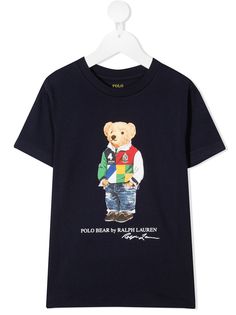 Ralph Lauren Kids футболка с принтом и логотипом