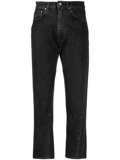Totême укороченные джинсы с завышенной талией Toteme