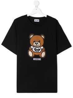 Moschino Kids футболка Teddy с логотипом