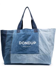 Dondup джинсовая сумка-тоут в технике пэчворк с логотипом