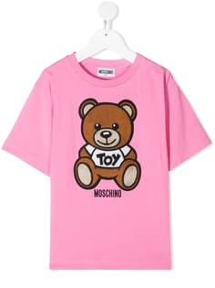 Moschino Kids футболка Teddy с логотипом