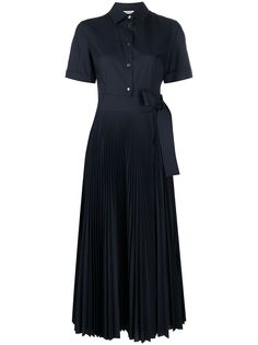 P.A.R.O.S.H. платье-рубашка с плиссированным подолом