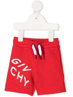 Givenchy Kids спортивные шорты с логотипом