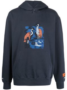 Heron Preston худи с графичным принтом