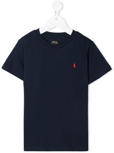 Ralph Lauren Kids футболка с вышитым логотипом