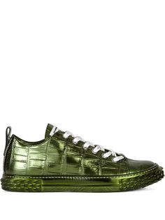 Giuseppe Zanotti кеды Blabber с эффектом металлик