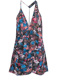 IRO топ с цветочным принтом и вырезом халтер