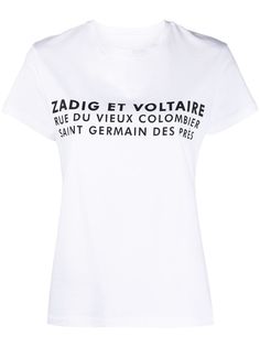 Zadig&Voltaire футболка с надписью