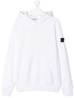 Stone Island Junior худи с нашивкой-логотипом