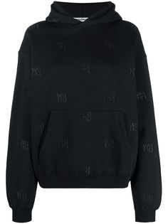 Alexander Wang худи с вышитым логотипом