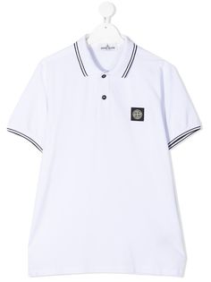 Stone Island Junior рубашка поло с логотипом