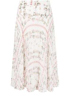 ETRO плиссированная юбка с цветочным принтом