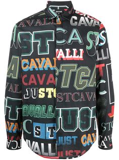 Just Cavalli рубашка на пуговицах с логотипом