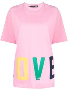 Love Moschino футболка с нашивкой-логотипом