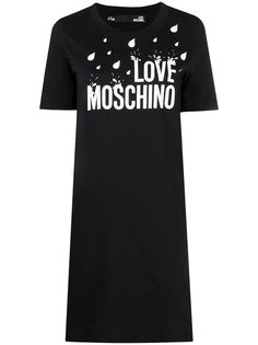 Love Moschino платье из джерси с принтом