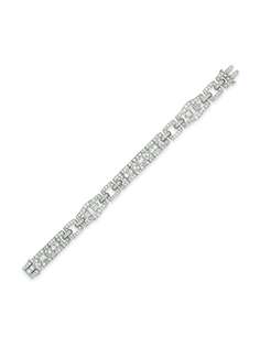 Cartier платиновый браслет Art Deco 1911-1940-х годов с бриллиантами