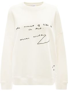 JW Anderson толстовка с надписью