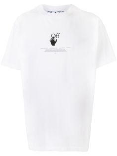 Off-White футболка с графичным принтом