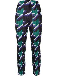 Pleats Please Issey Miyake укороченные брюки Shooting Star