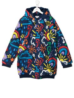 Stella McCartney Kids пальто с принтом