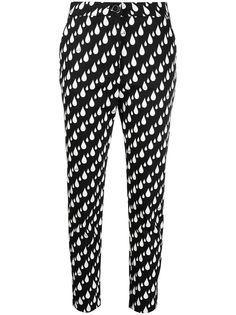 Love Moschino drop print slim-fit trousers