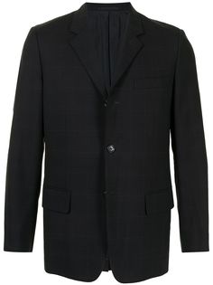 Comme Des Garçons Pre-Owned однобортный пиджак в клетку